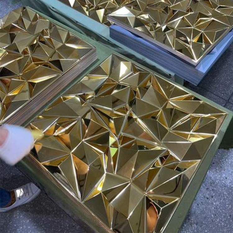 Wholesale house interior decoration cladding pvc wallpaper diamond gold 3d wall panels/board