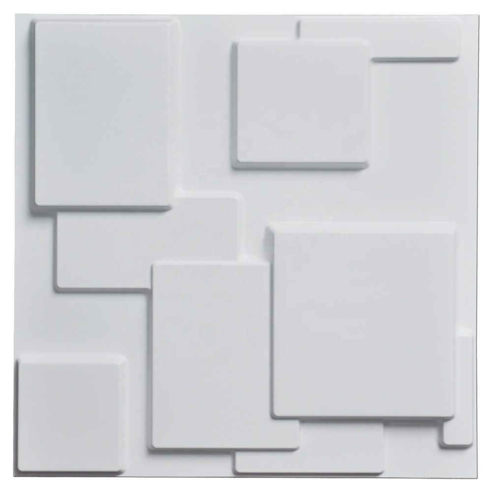 Waterproof 3d pvc wall panel for lightweight exterior wall panel building materials