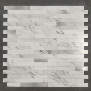 Wholesale Kitchen Waterproof Peel And Self Adhesive Wall Decoration Strip PVC Mosaic Backsplash Tiles