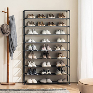 Shoe Rack Organizer, 10 Tiers, Holds Up to 50 Pairs of Shoes, Large Vertical Shoe Rack with Removable, Waterproof