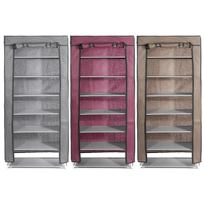 Dustproof Non-woven Fabric Assembly Shoe Storage Cabinet Organizer Rack 8 layer Shoe Rack Shelf