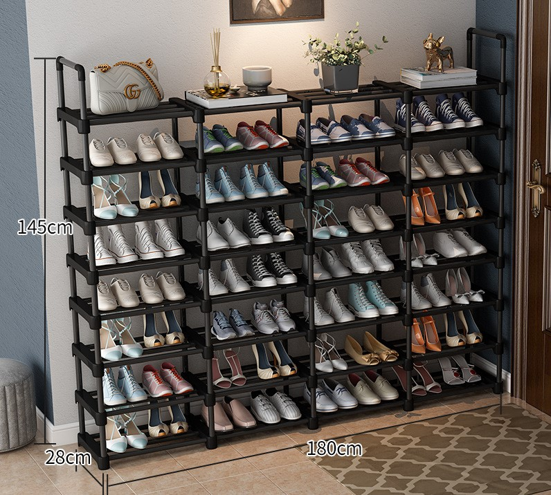 Modern Cheap price custom 6 tier metal steel non-woven shoe rack cabinet steel shoe racks for sale racks shoe