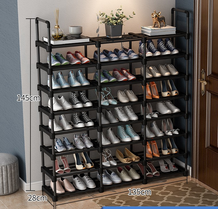 Modern Cheap price custom 6 tier metal steel non-woven shoe rack cabinet steel shoe racks for sale racks shoe