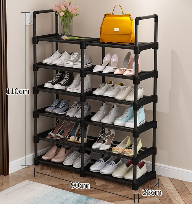 Modern Cheap price custom 6 tier metal steel non-woven shoe rack cabinet steel shoe racks for sale racks shoe