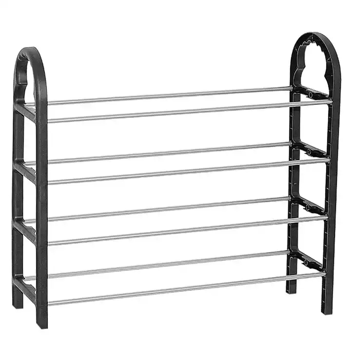 High Quality Easy To Assemble shoe shelf organizer Space Saving 4 Tier Shoe Rack