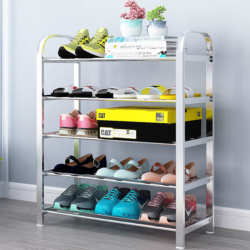 Hot Product Canvas Shoe Rack Simple Trending 3-tier Stackable Expandable Adjustable Fabric Shoe Shelf Storage Organizer