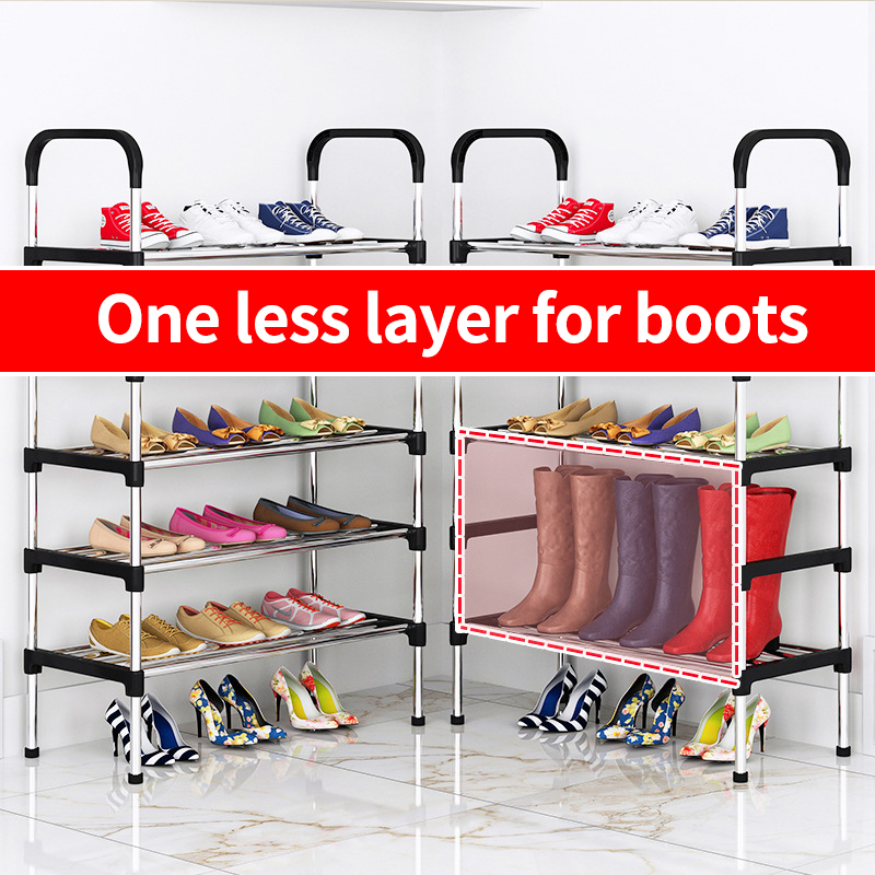 5 Tiers Shoe Rack Shoe Organizer 25 Pairs Space Saving Non-woven Fabric Shoe Shelf