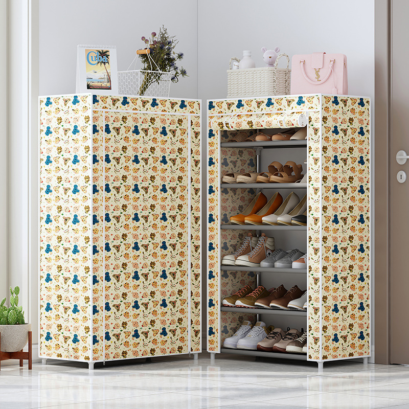 shoe rack simple multi-layer household assembly cloth shoe cabinet storage shoe shelf dust saving space economy