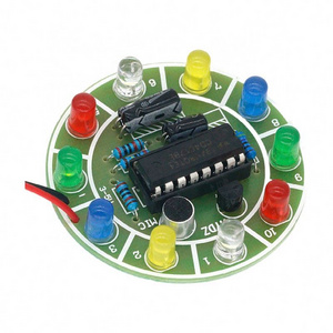 Colorful Voice Control LED Light Kit - DIY Assembly - CD4017 Electronic Manufacturing - RGB Color Changing