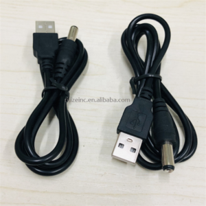 Best Promotion USB Port To 5.5 x 2.1mm 5V DC  Jack Power Cable Connector Black For LED Lamp Or Other Equipment