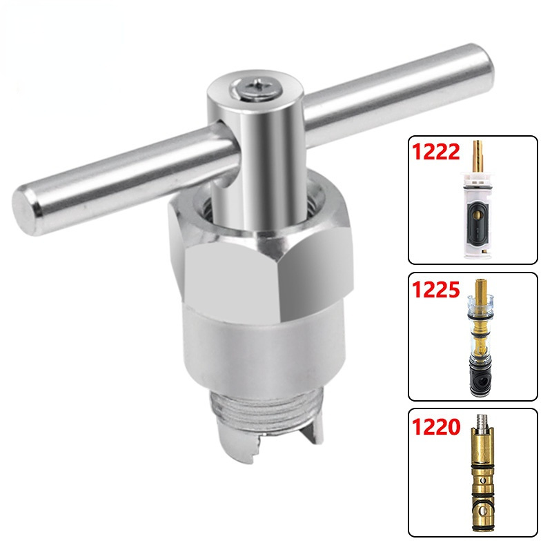 Cartridge Puller Tool Faucet Cartridge Puller Shower Faucet Core Removal Tool 1200 1222 1225 Wrench For Sink Bathroom Shower