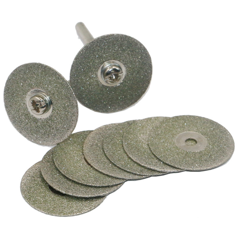 22mm Mini Abrasive Diamond Cutting Disc Set for Dremel Rotary Cutter Saw Blade Grinding Wheels Disk with Mandrel Power Tools Kit