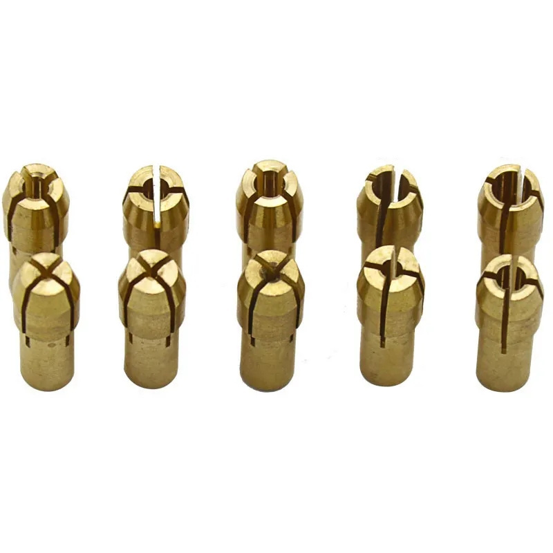 4.8mm Shank Mini Drill Collet Chuck 0.5-3.2mm Brass Chucks Adapter for Dremel Rotary Tool Power Tool Accessory