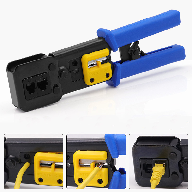 RJ45 Crimper Hand Network Tools Pliers RJ12 RJ11 Cable Stripper Pressing Clamp Tongs Clip Multi Function Crimping pliers