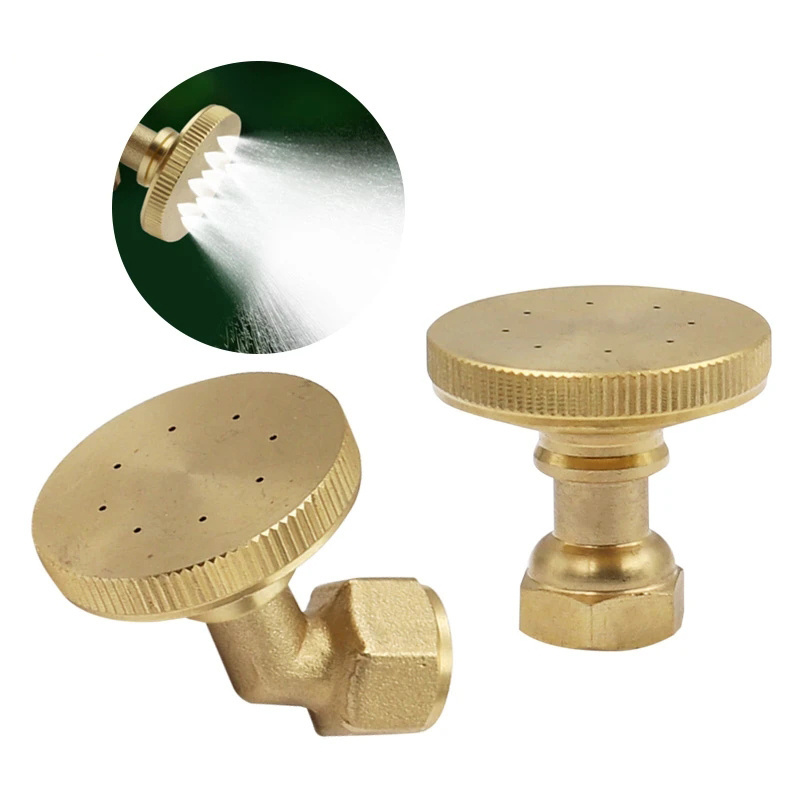 8 Holes Garden Brass Sprayer Nozzle M14 Atomizing Spray Fitting Nebulizer Hose Connector Water Sprinkler Adjustable