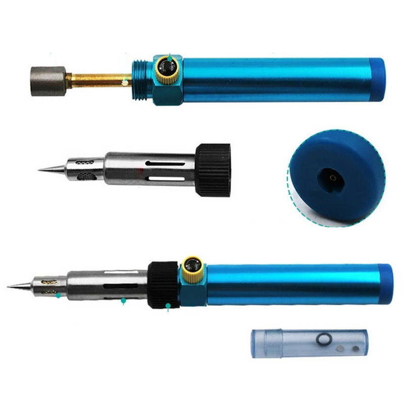 Portable Butane Gas Soldering Iron Cordless Welding Pen Burner Blow Butane Torch Soldering Iron Kit Butane Tip Tool