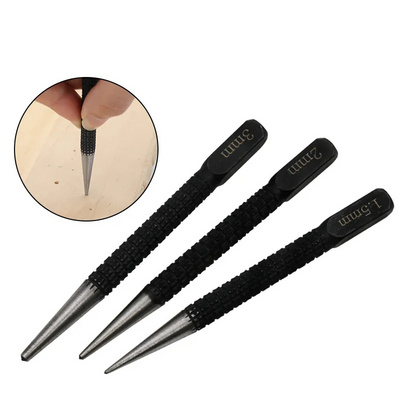 1.5mm 2.0mm 3.0mm Center Punch Universal Loading Positioner Woodworking Metal Drill High Carbon Steel Wood Marking Drilling Tool