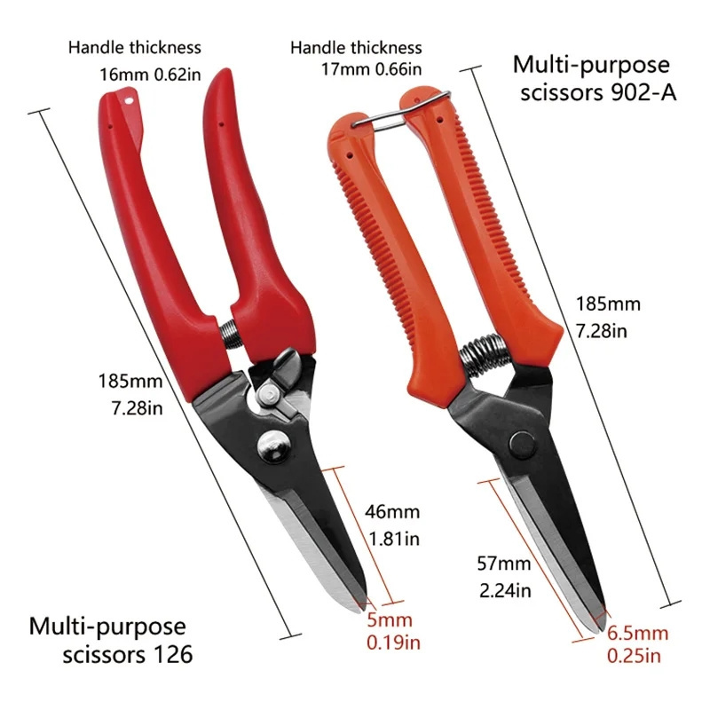 Multi-function Shearing Household Iron Sheet Leather Carpet Scissors Powerful Shears For Cut Cable Strip Wire Iron Net Leather