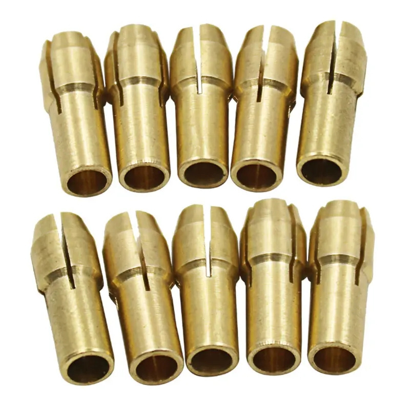 4.8mm Shank Mini Drill Collet Chuck 0.5-3.2mm Brass Chucks Adapter for Dremel Rotary Tool Power Tool Accessory