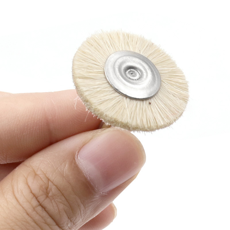 3mm Handle Wool Cotton Polishing Brushes Polishers For Rotary Tools Jewelry Buffing Jade Silver Jewelry Polishing Wheel