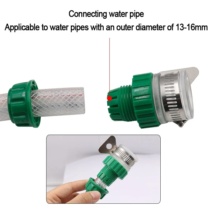 Universal Water Faucet Adapter Hose Connector Fitting Quick Connect Fitting Tap for Car Washing Garden Irrigation Plastic