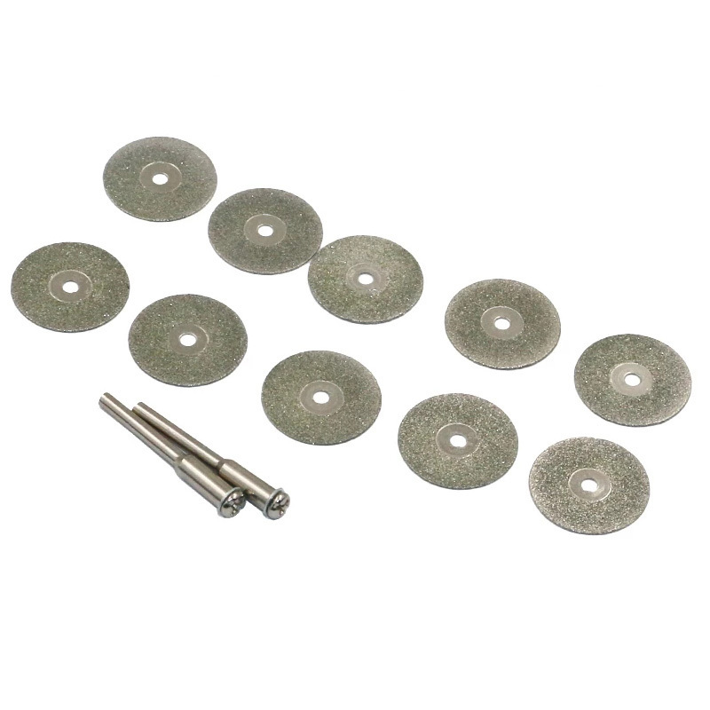 22mm Mini Abrasive Diamond Cutting Disc Set for Dremel Rotary Cutter Saw Blade Grinding Wheels Disk with Mandrel Power Tools Kit