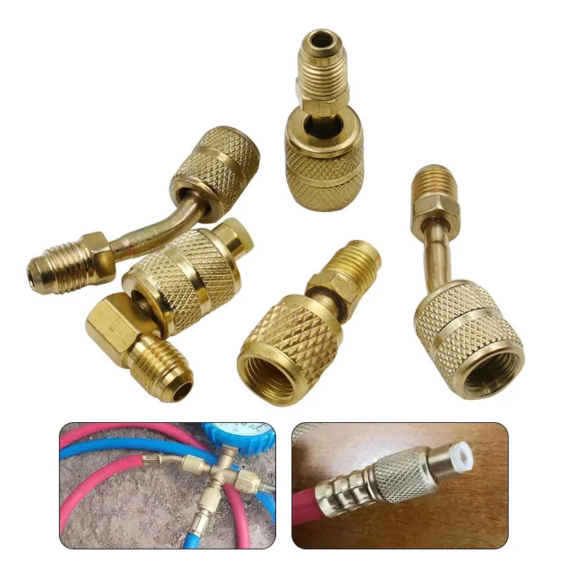 R22 to R410 Air Conditioning Fluoride Tube High Pressure Freon Pipe Refrigerator Adapter Liquid Adding Pipe Tool Accessories