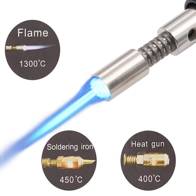 4 In 1 Gas Soldering Iron Gas Blow Torch Gun Portable Wireless Heating Tool Electric Blow Pen Torch Welding Tool For Motherboard