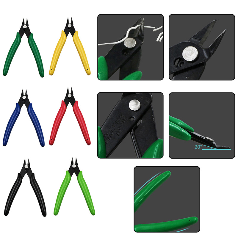 170II Wishful Clamp Diagonal Pliers Side Cutting Nippers Wire Cutter Mini Electrical Wire Cable Cutter Diagonal Cutting Pliers