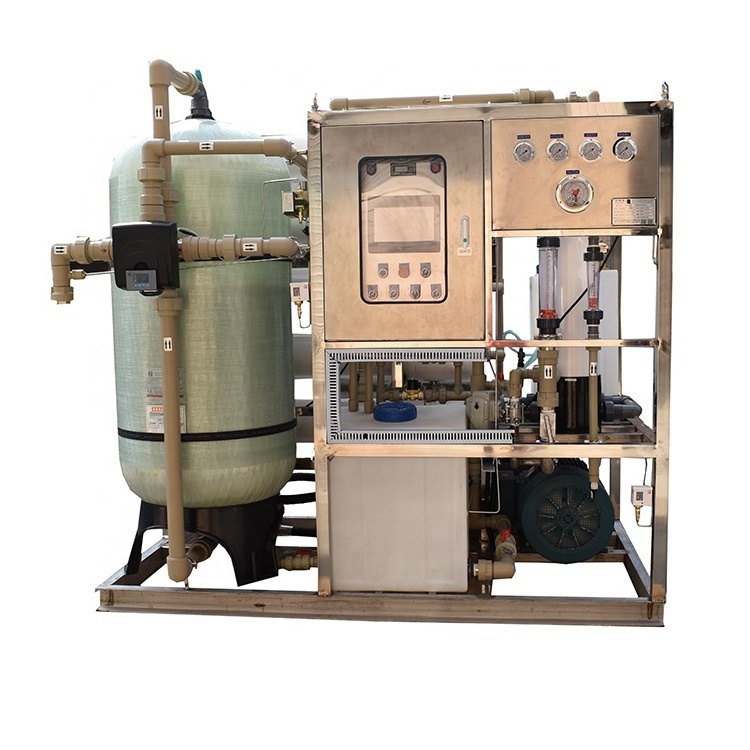 Captain Pure over 99.2% desalination rate seawater desalination plant for boat for ocean ship