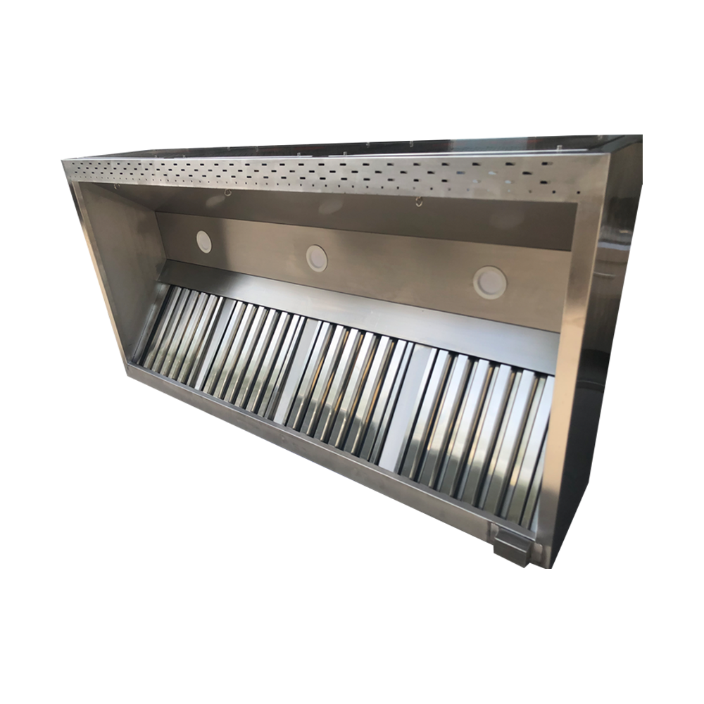 304# Stainless steel commercial kitchen smoke absorbing chimney hood at  Wholesale price