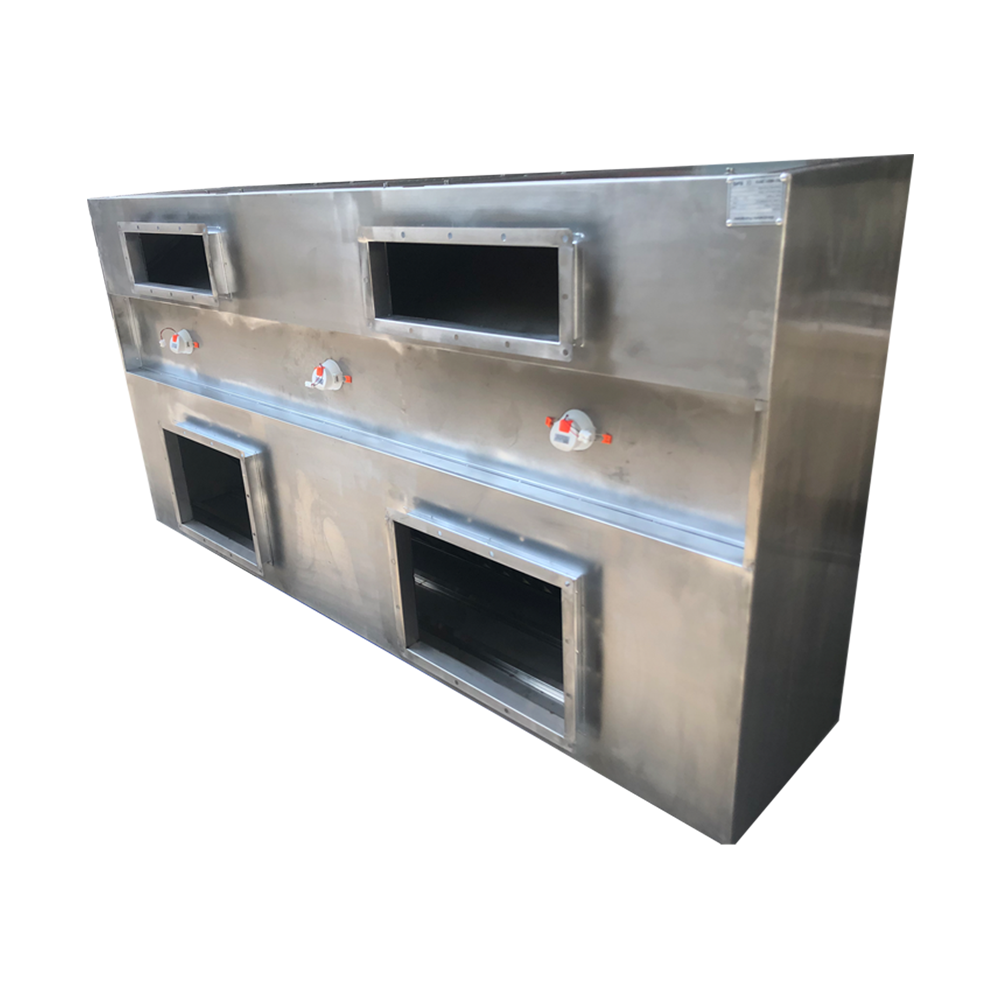 304# Stainless steel commercial kitchen smoke absorbing chimney hood at  Wholesale price