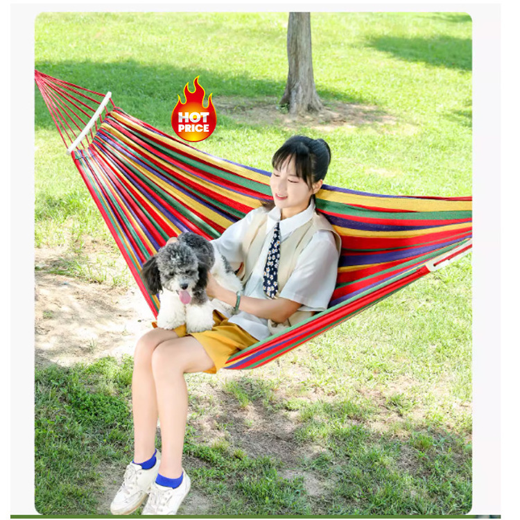 Small Quantities Extra Long And Wide Hammock for Travel Camping Backyard Porch Outdoor or Indoor Use