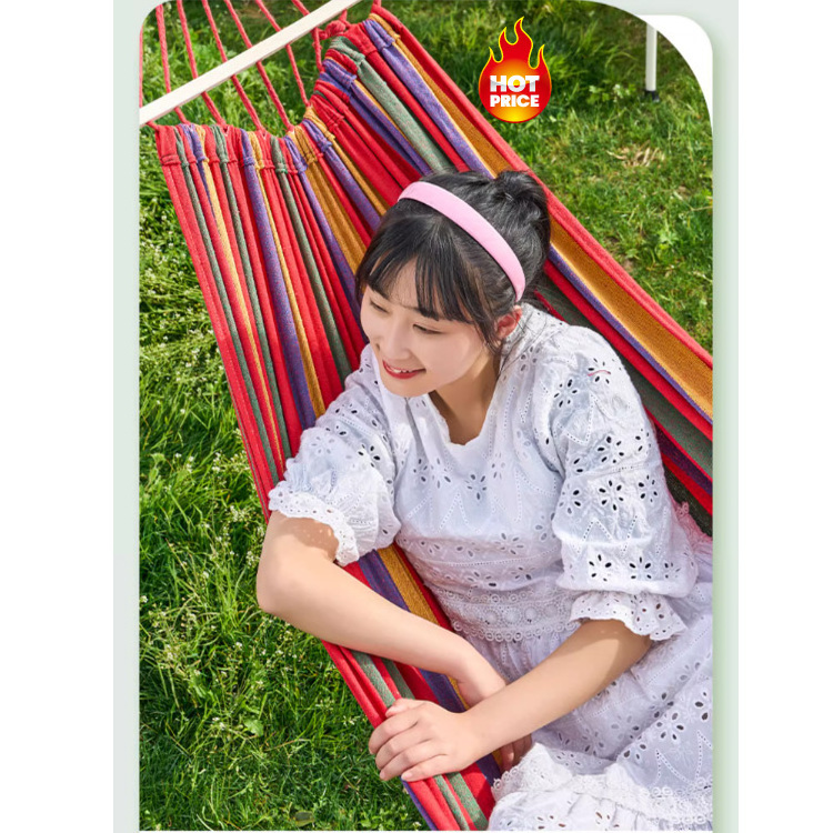 Best Price Wholesale Custom Double & Single Travel Camping Hammock for Garden and Park