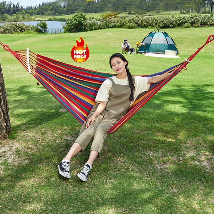 Best Price Wholesale Custom Double & Single Travel Camping Hammock for Garden and Park