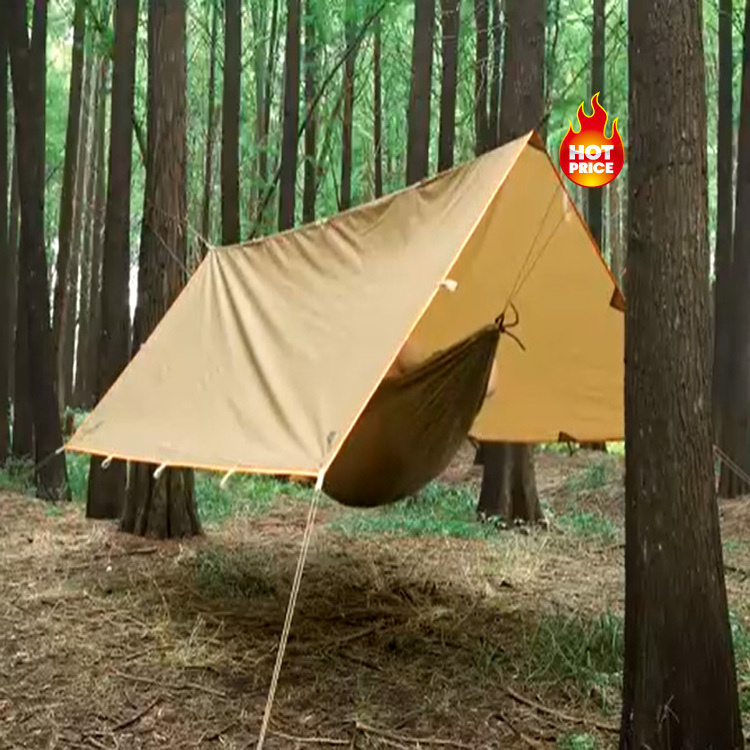 Factory customizable Outdoor Lightweight Waterproof Tent Hammock Cover Camping Awning Tarp Rain Fly