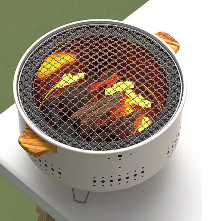 Wholesale Table Tabletop Portable Smokeless Household BBQ Grill Stainless Steel Non Stick Charcoal Stove Barbecue Grill Charcoal