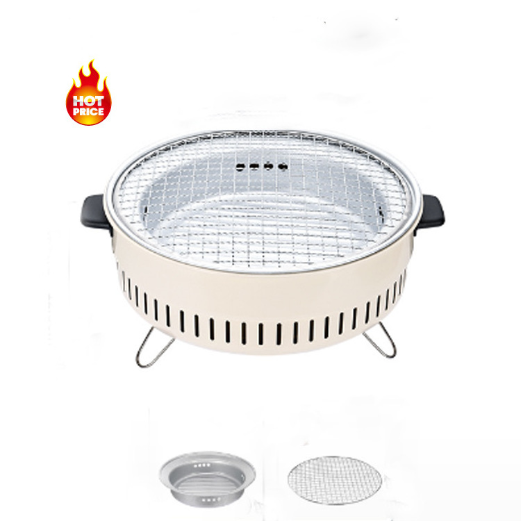 Wholesale Table Tabletop Portable Smokeless Household BBQ Grill Stainless Steel Non Stick Charcoal Stove Barbecue Grill Charcoal