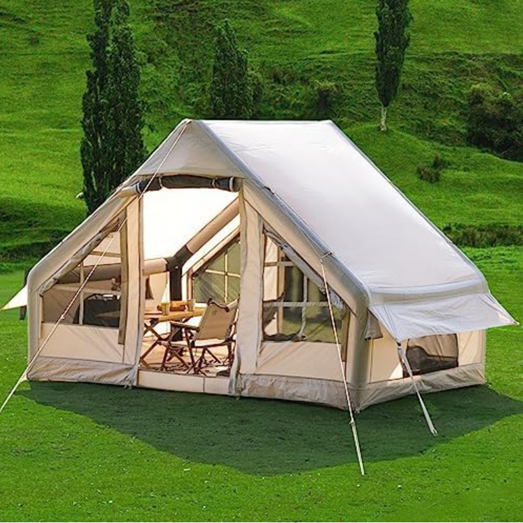 Glamping Inflatable Camping Tent With Mosquito Screen