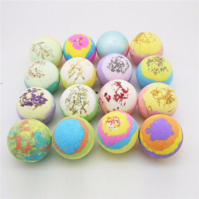 Factory Wholesale Bath Bomb Supplies Dried Flower Bath Bombs Fragrance Flower Bath Bomb Ball