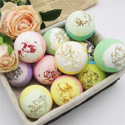 Factory Wholesale Bath Bomb Supplies Dried Flower Bath Bombs Fragrance Flower Bath Bomb Ball