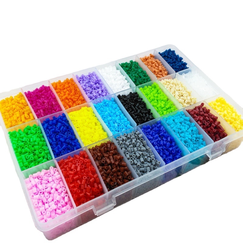 Wholesale Colorful DIY Educational Toy Kids Creative Mini Hama Beads Plastic Puzzle Perler Hama Beads Kit