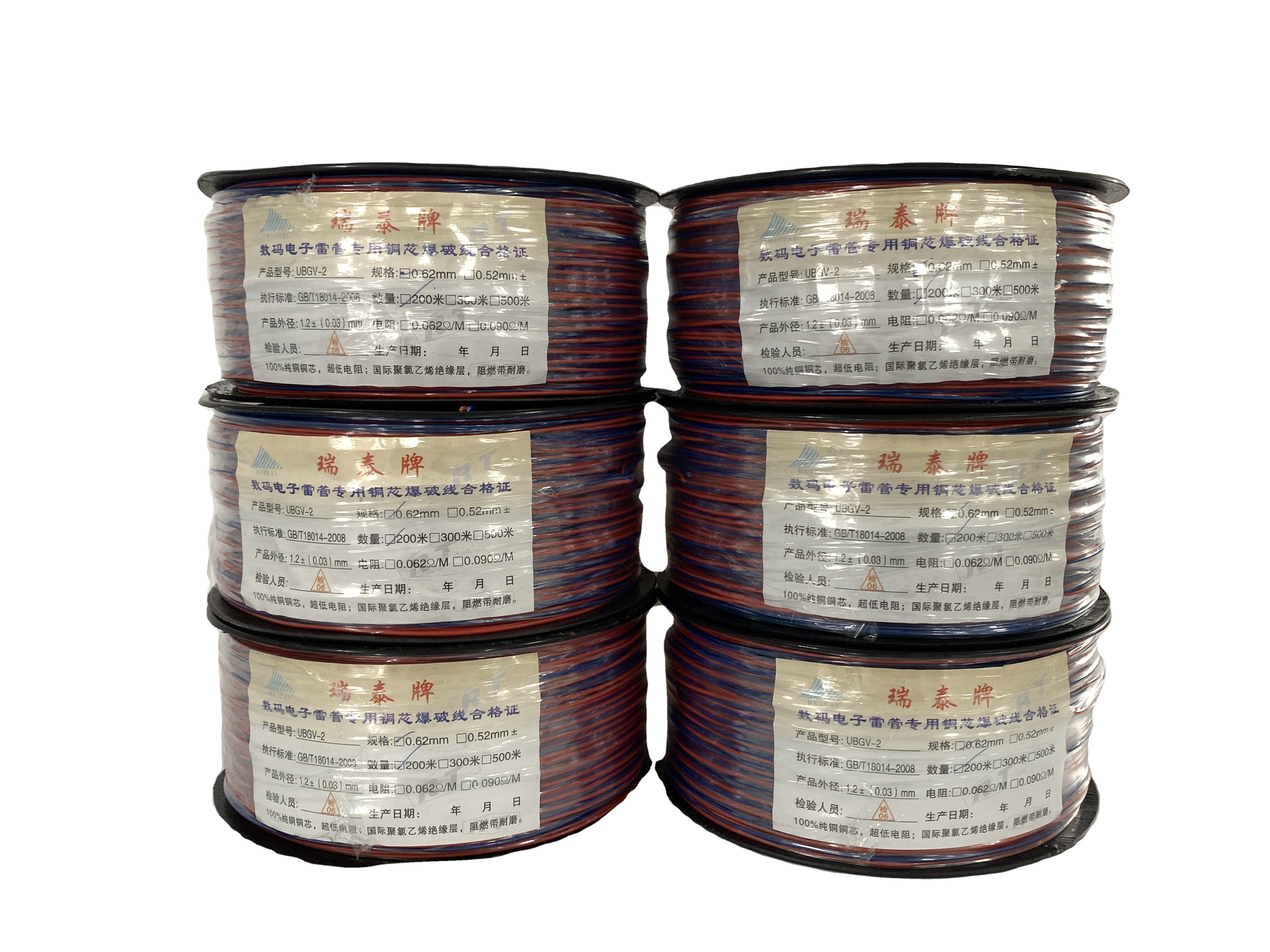 Solid Copper Core Wire 0.62mm Low Resistance Electrical Wire for Mine Blasting