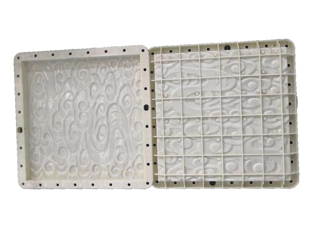 plastic cement decorative paver brick mould  beautiful design of concrete road tiles mold