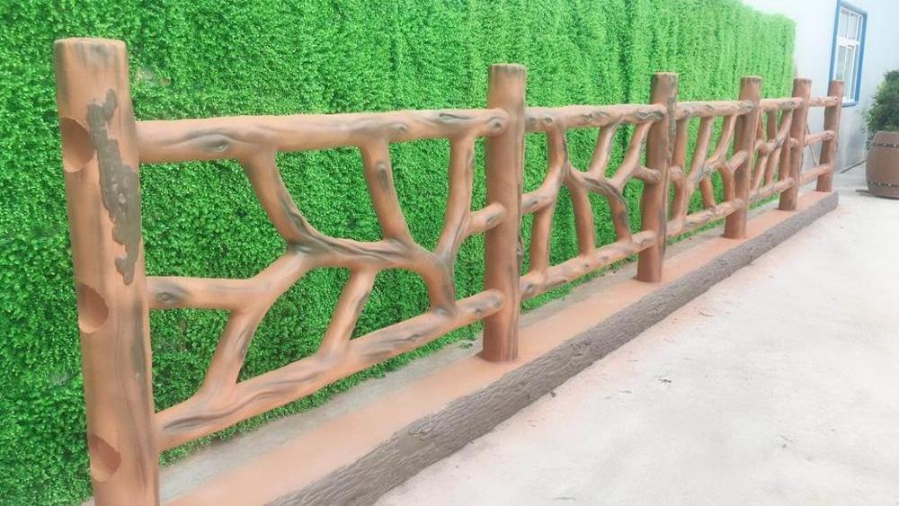 Exterior Landscaping cane shape  precast concrete fence molds for sale