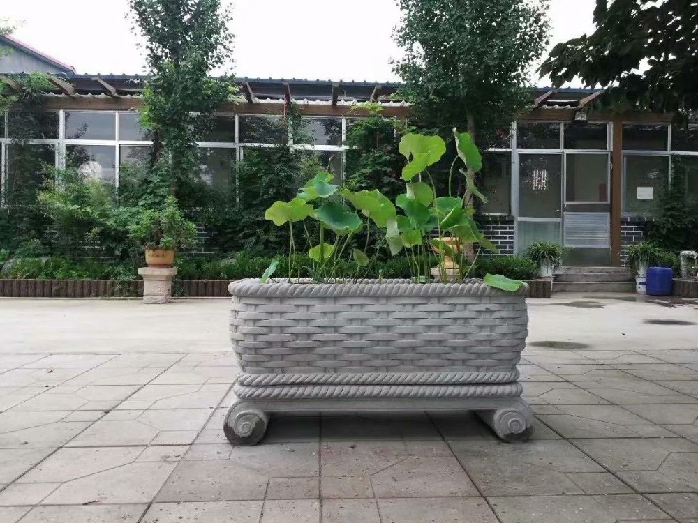 Precast garden decorative concrete large planter flower pot  fiberglass  molds for sale