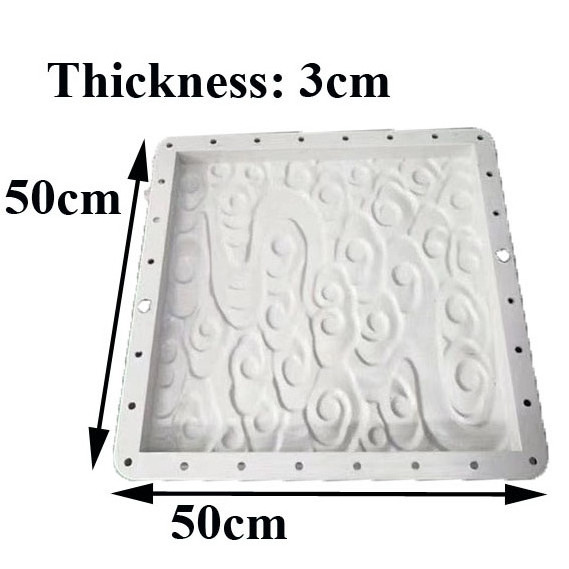 plastic cement decorative paver brick mould  beautiful design of concrete road tiles mold