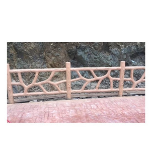 Exterior Landscaping cane shape  precast concrete fence molds for sale