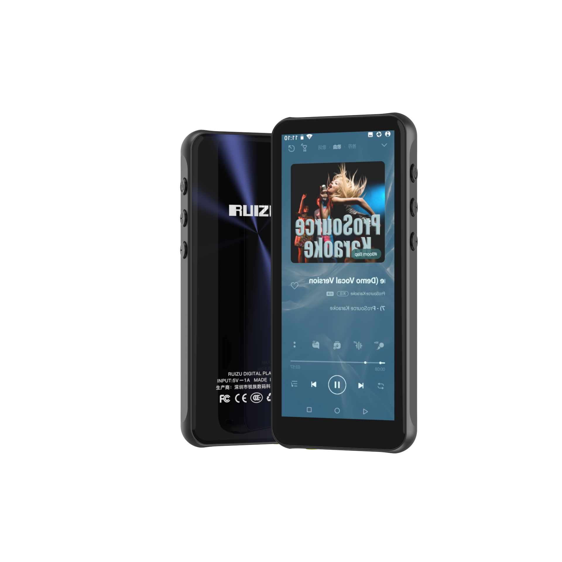 Ruizu Z80 Promotions 3.99 Inch Full Touch Screen Mp4 Media Walkman Download New Model Voice Recorder Mp3 Music Player