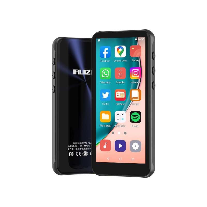 Ruizu Z80 Promotions 3.99 Inch Full Touch Screen Mp4 Media Walkman Download New Model Voice Recorder Mp3 Music Player